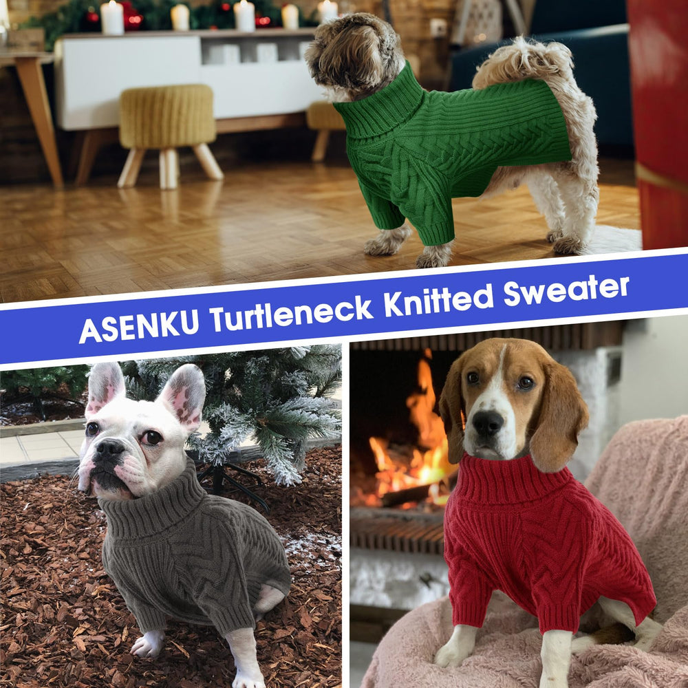 ASENKU XXL dog sweater red care-instruction notes for easy maintenance