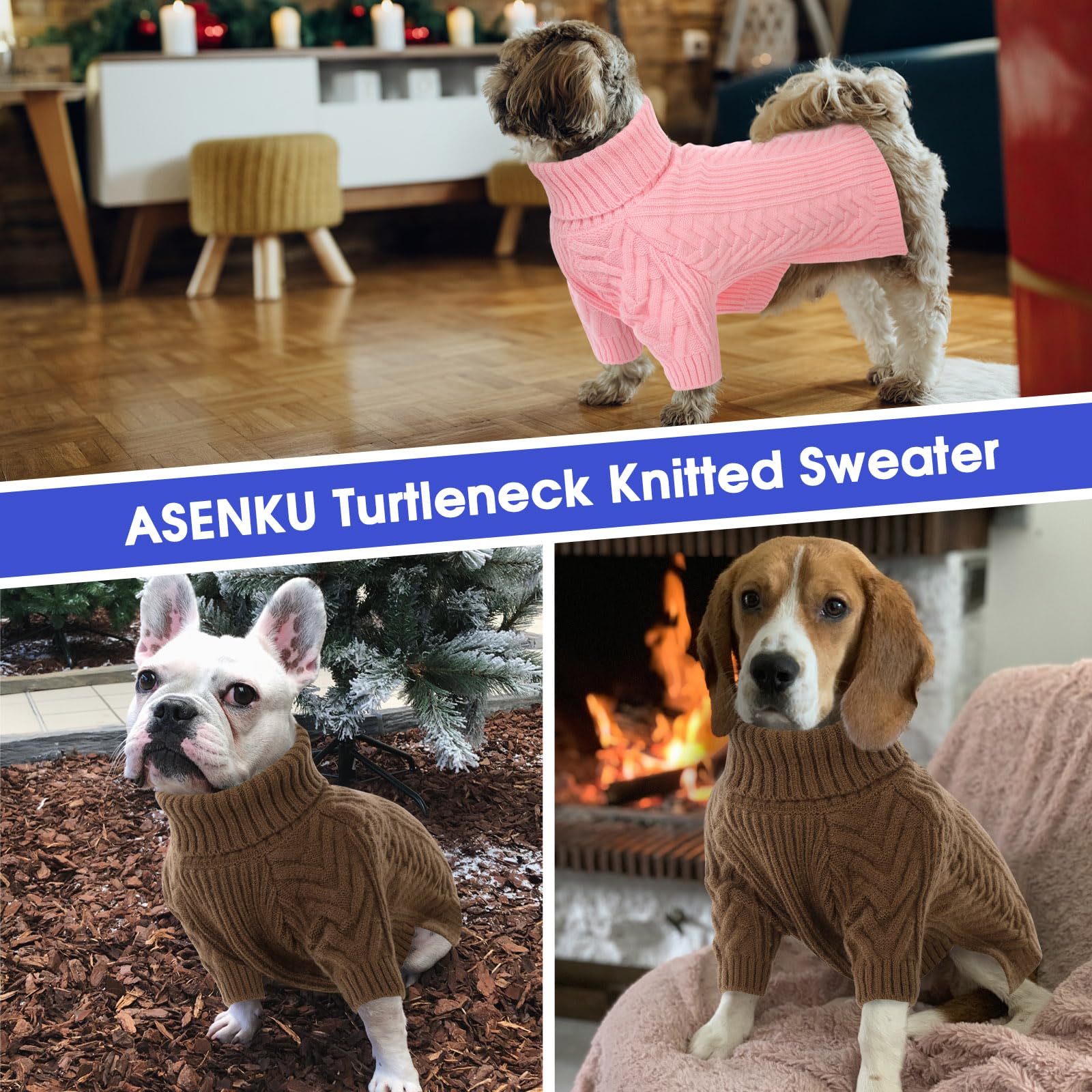 ASENKU size chart indicates M to 4XL to fit large breeds.