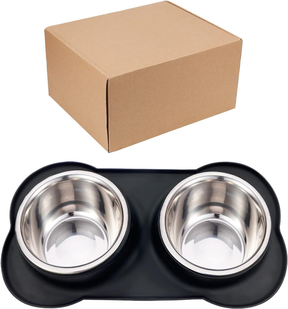 AsFrost dog bowls removable-bowls-mat detach for thorough washing.