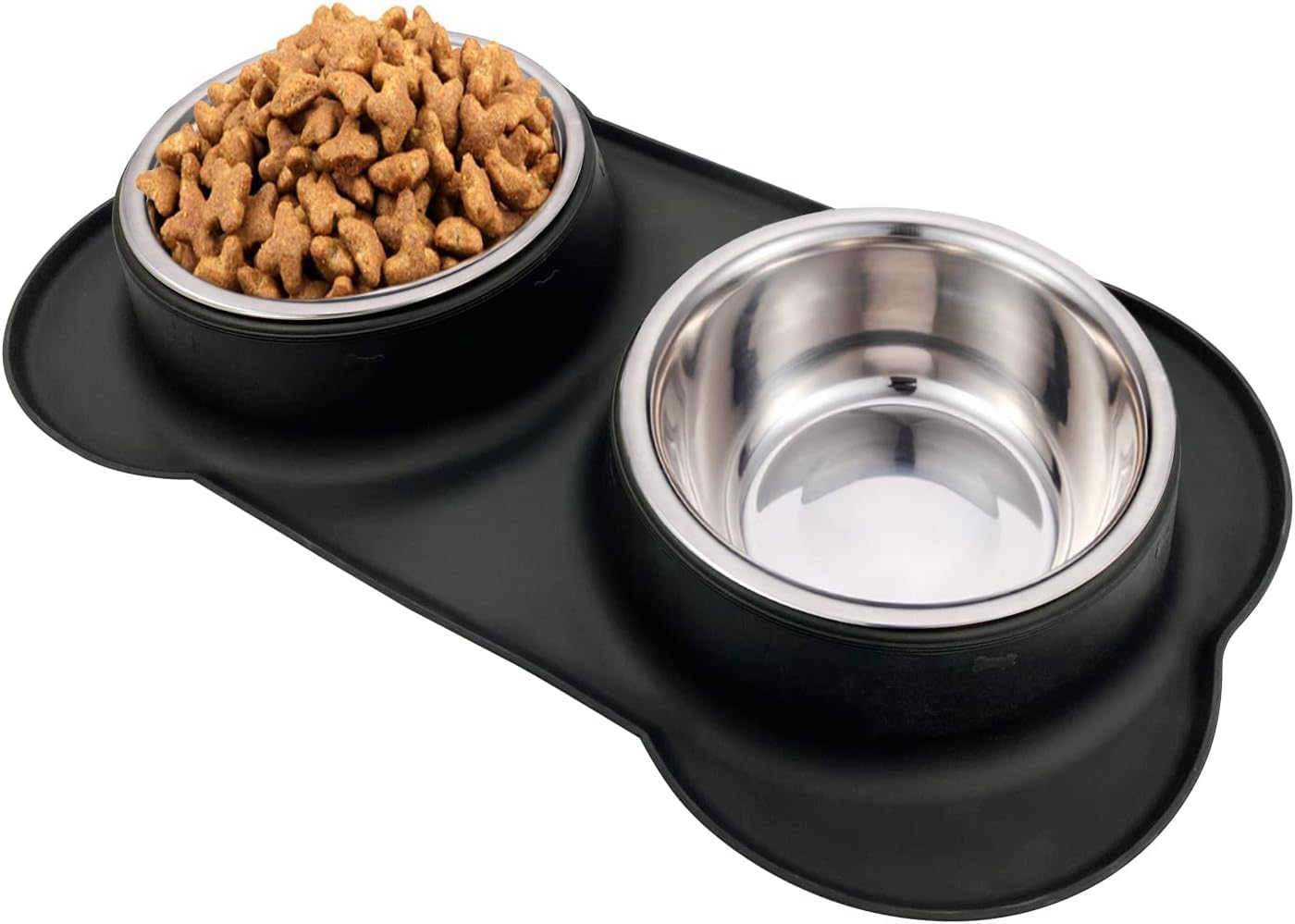 AsFrost dog bowls set with large-capacity bowls for big meals.