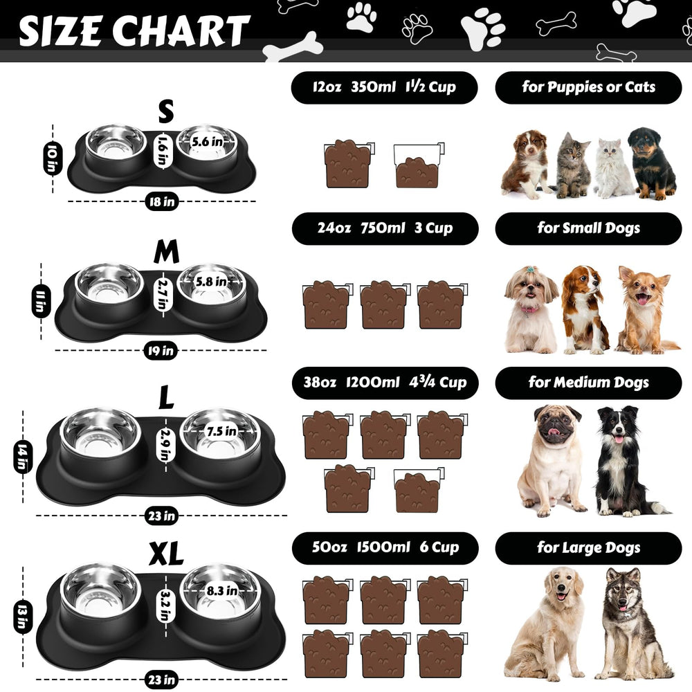 AsFrost small-size dog bowls ideal for tiny dogs and cats at mealtime.