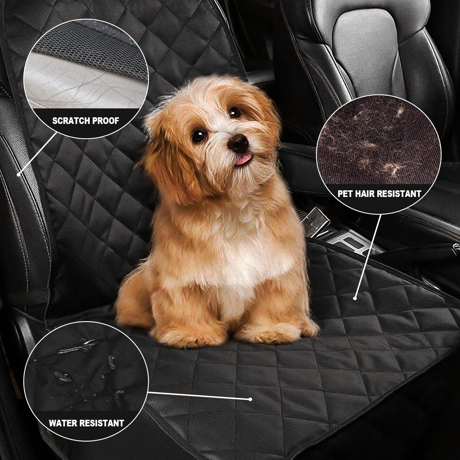 AsFrost dog seat cover hammock convertible offers versatile setup options