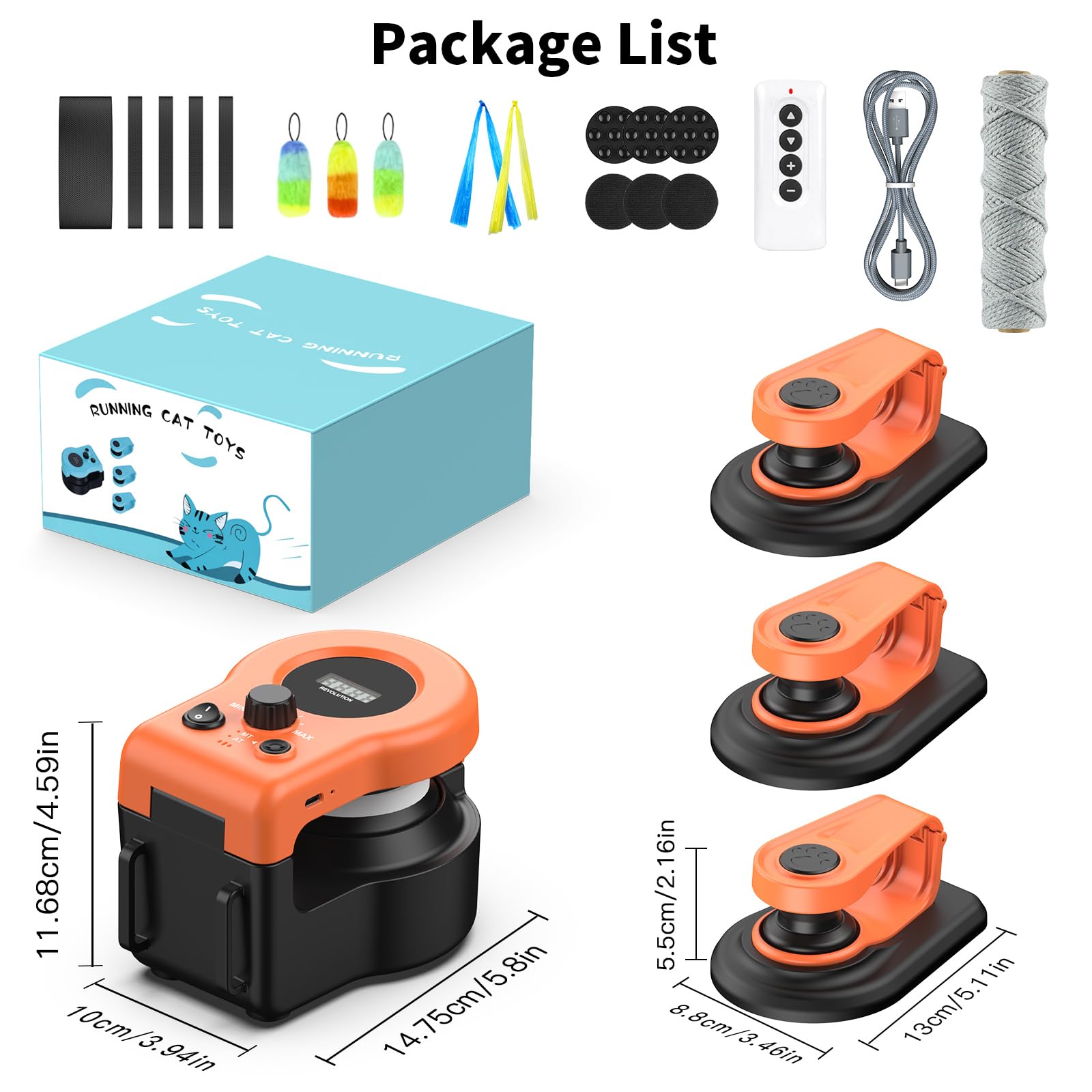 AsFrost upgraded cat toy ABS plastic construction with smooth edges