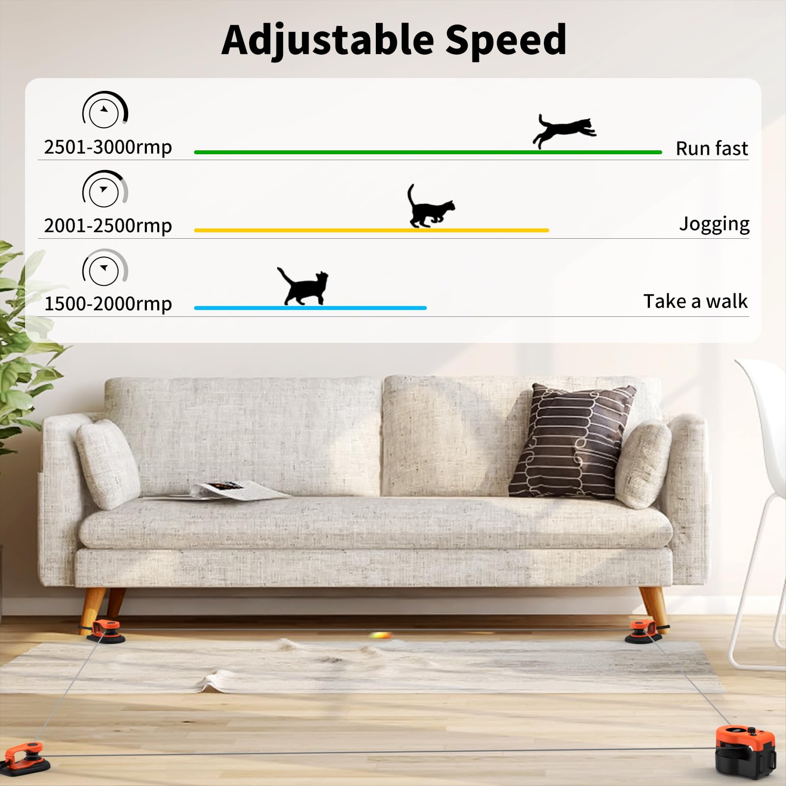 AsFrost upgraded cat toy remote control play mode for bonding sessions