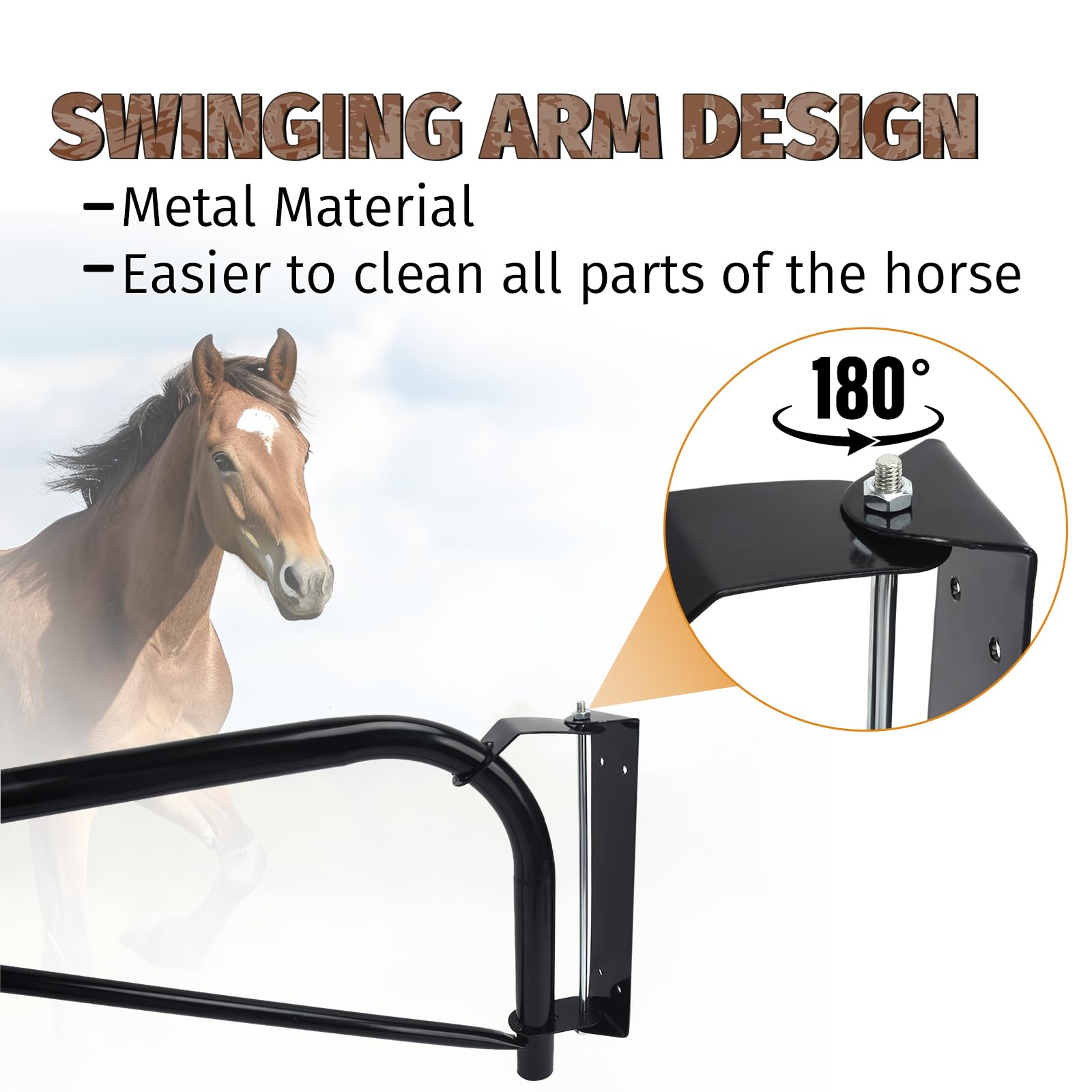 AshKiz horse wash stall setup elevates the hose for safer, easier rinsing.