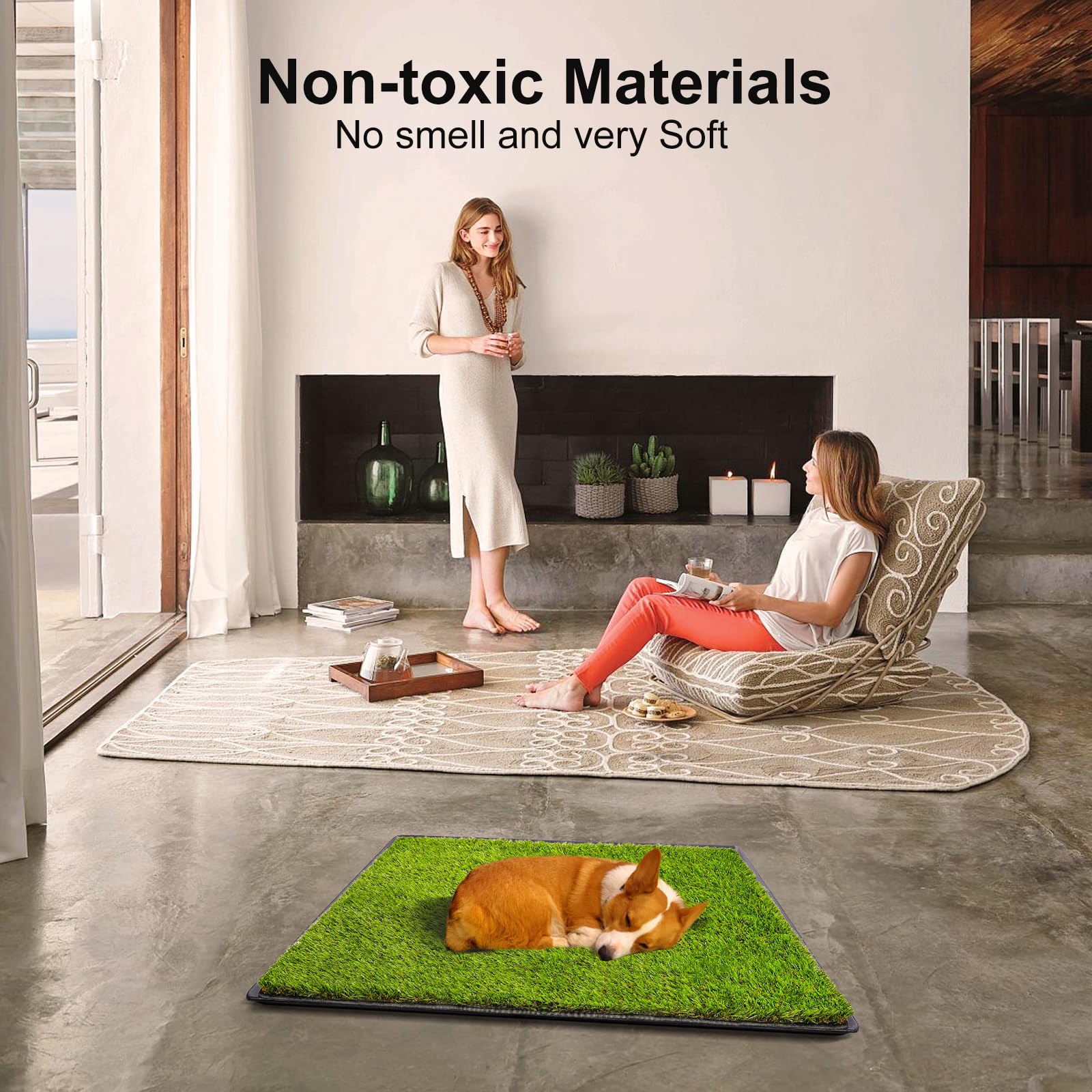 ASKIZ spare grass pad allows alternating use for longevity.