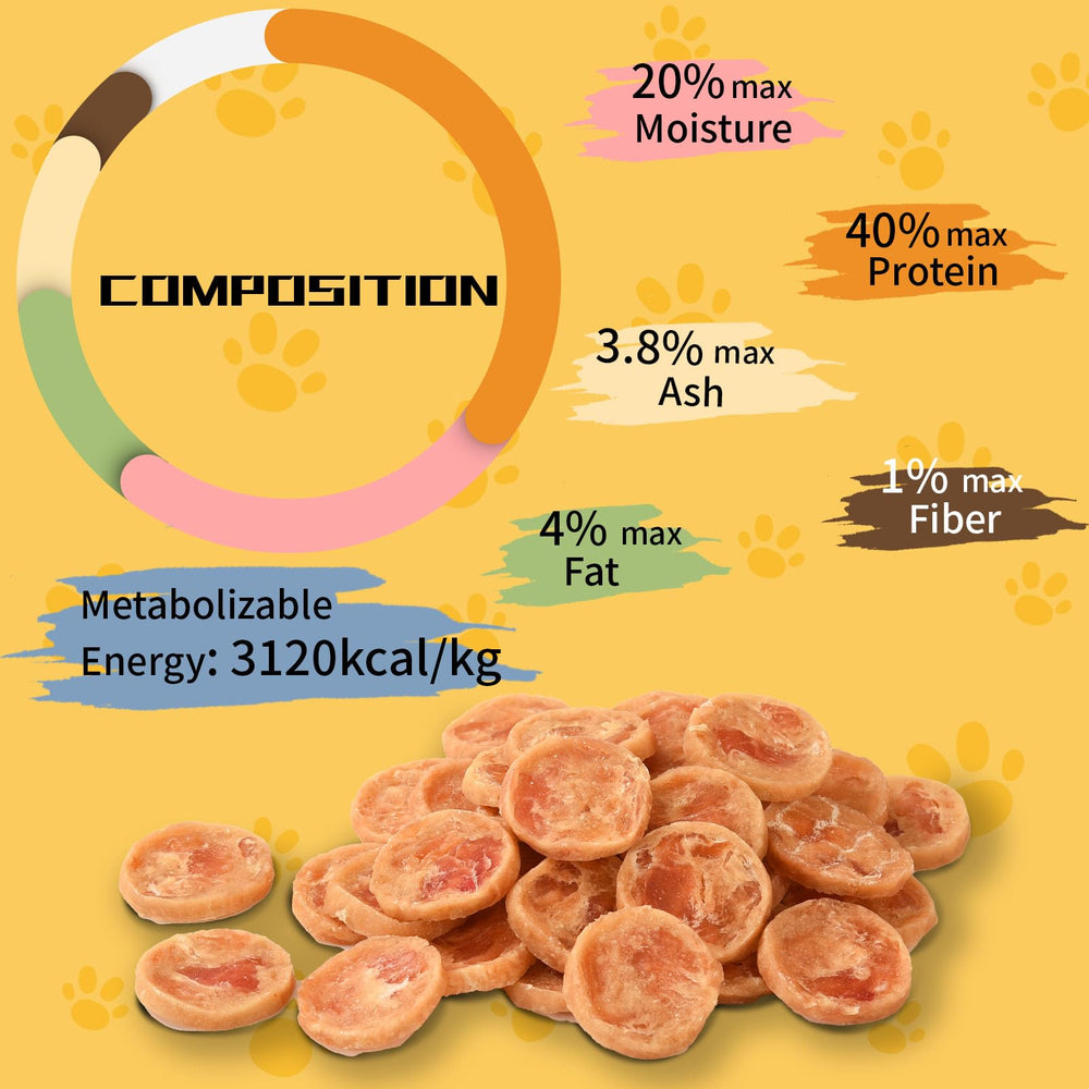 ASMPET Chicken Chips crunch and protein boost in a single bite.