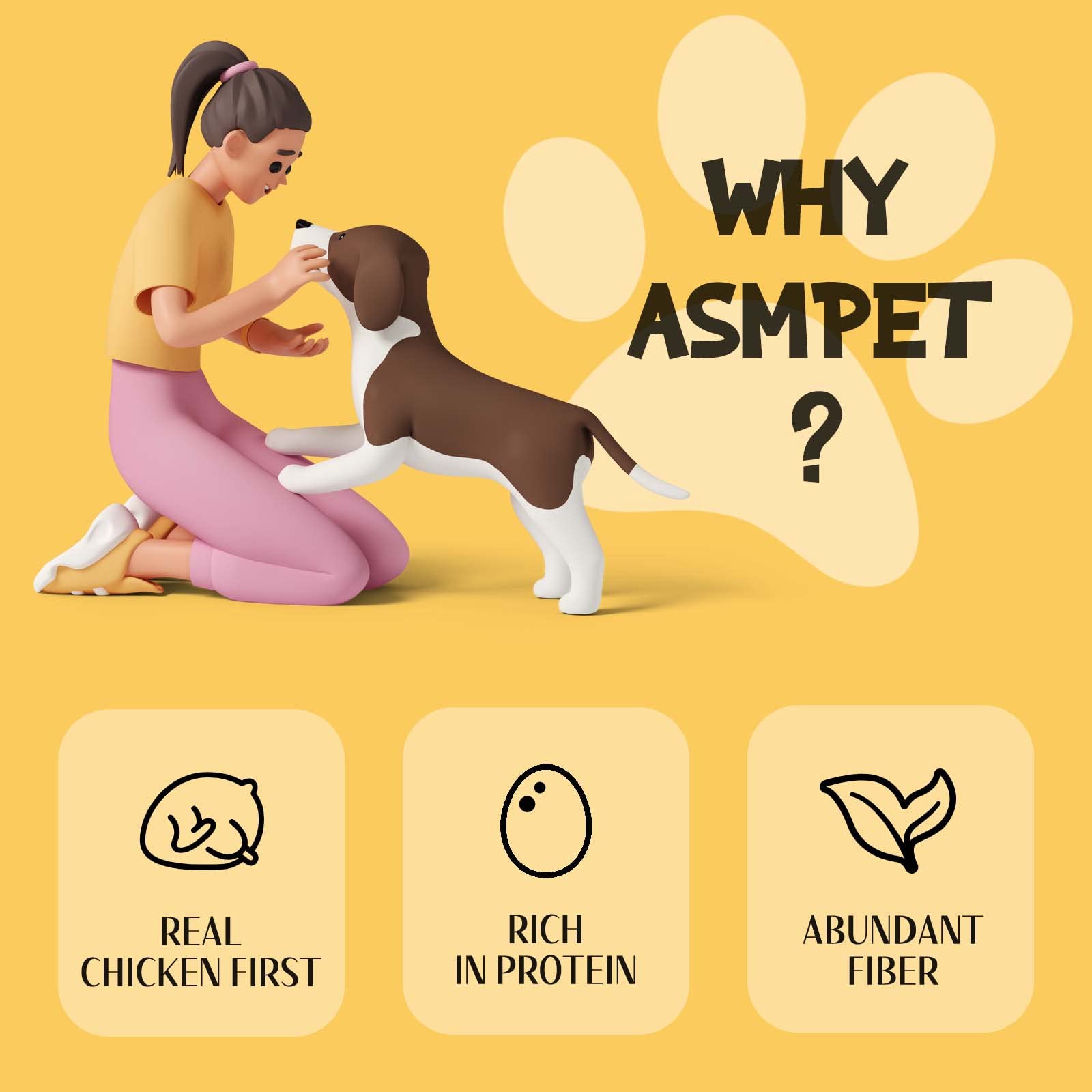 ASMPET dog-eating-treat on walk demonstrates convenient bite-sized snack during walks