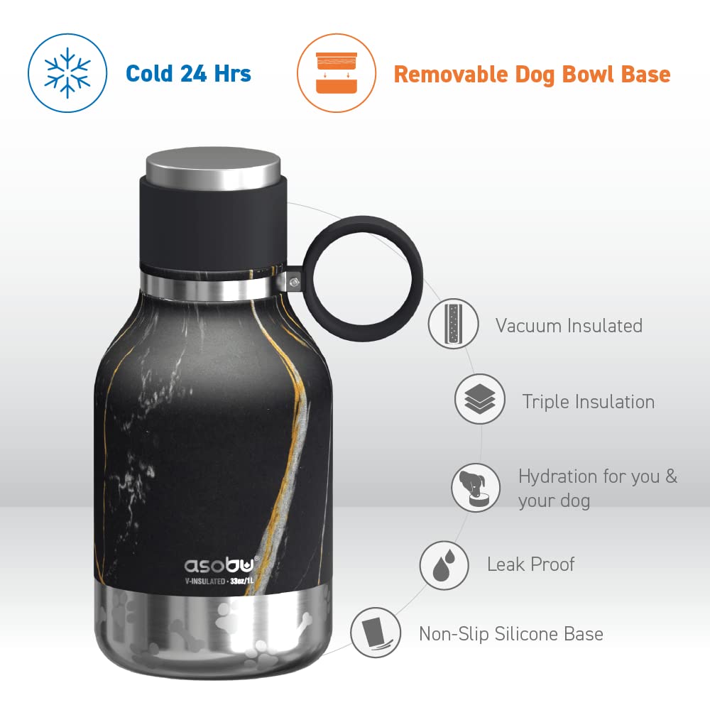 Asobu Buddy Bottle dog food and treat storage bowl keeps snacks organized