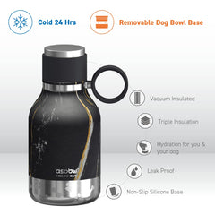 Asobu Buddy Bottle dog food and treat storage bowl keeps snacks organized