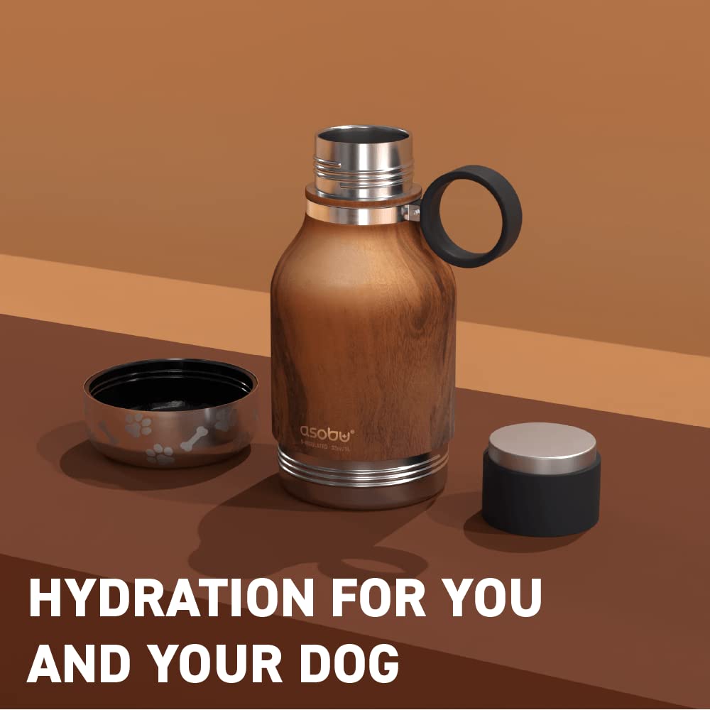 Asobu Buddy Bottle dog food and treat storage keeps snacks handy.