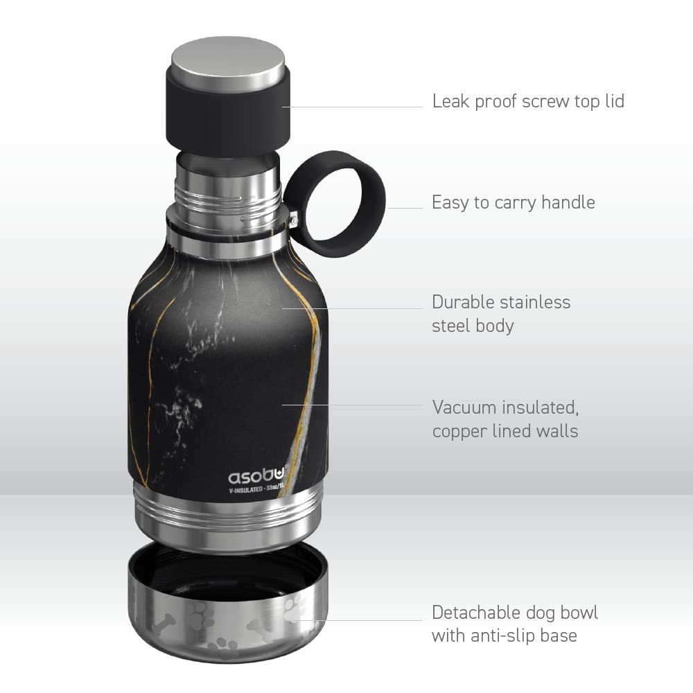 Asobu Buddy Bottle Midnight Marble finish looks stylish on adventures