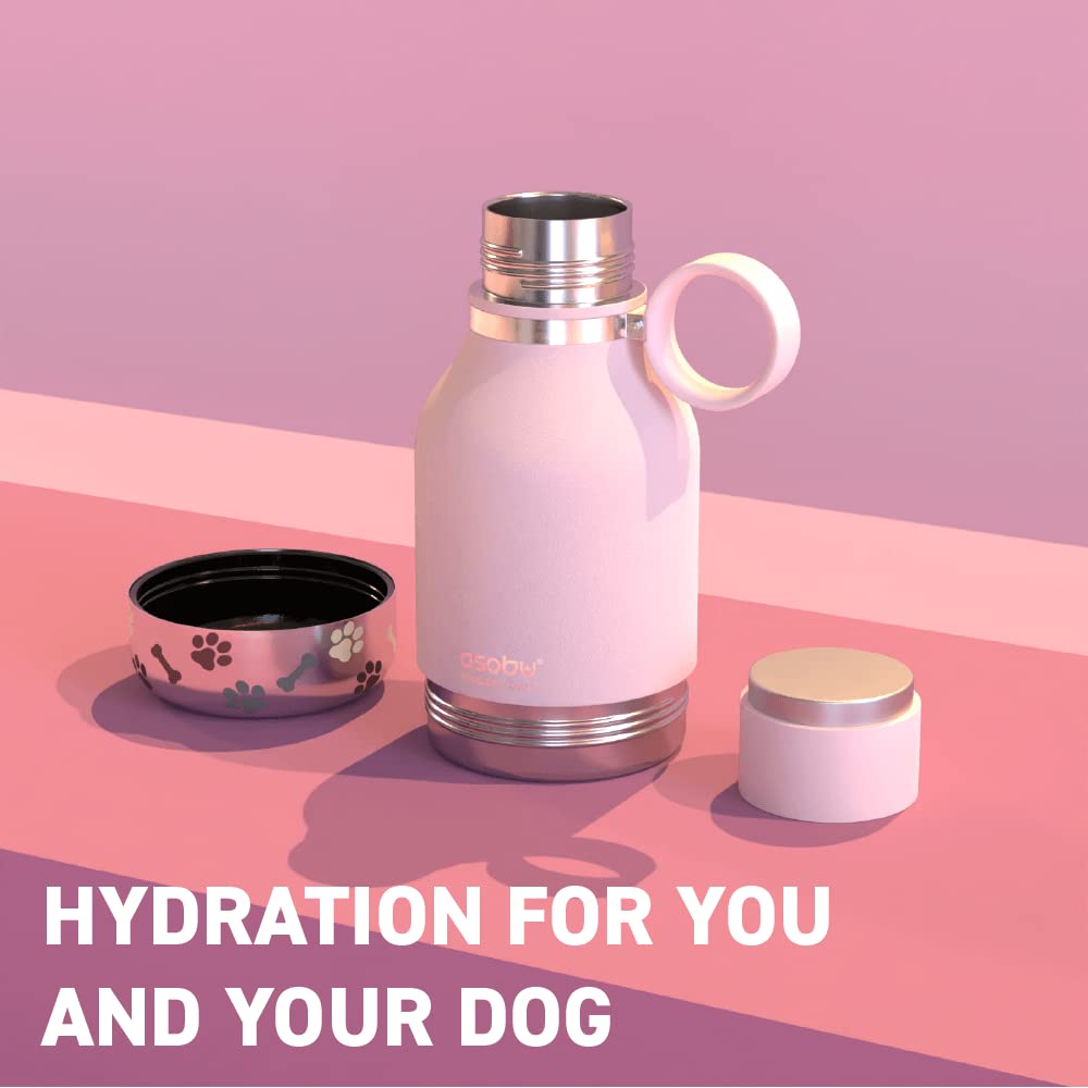 Asobu Buddy Bottle pink insulated stainless steel design keeps drinks cold for longer outings.