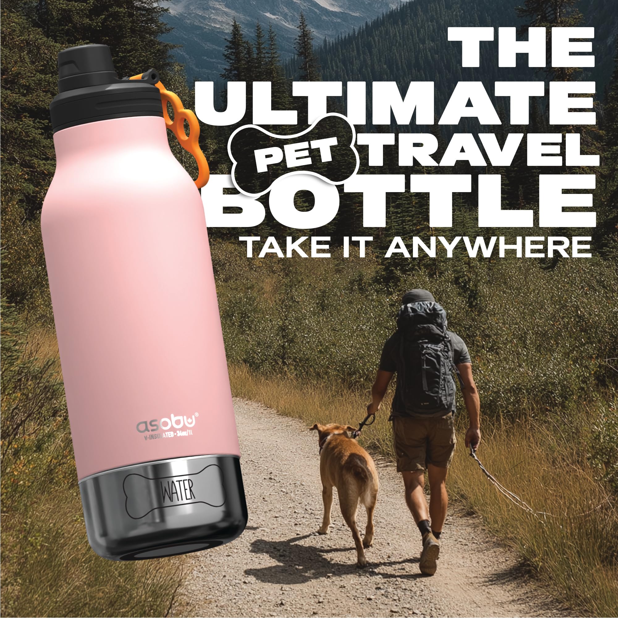 Asobu Dog Barky Bottle easy-to-clean design keeps scents down.