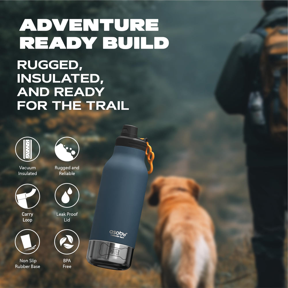 Asobu Barky Bottle in car setup for easy on-the-go hydration.