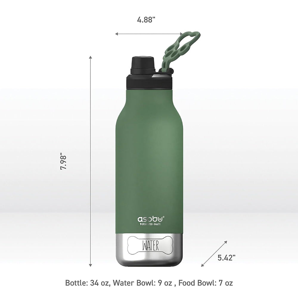 Asobu Dog Barky Bottle insulated body preserves cool water during long hikes.