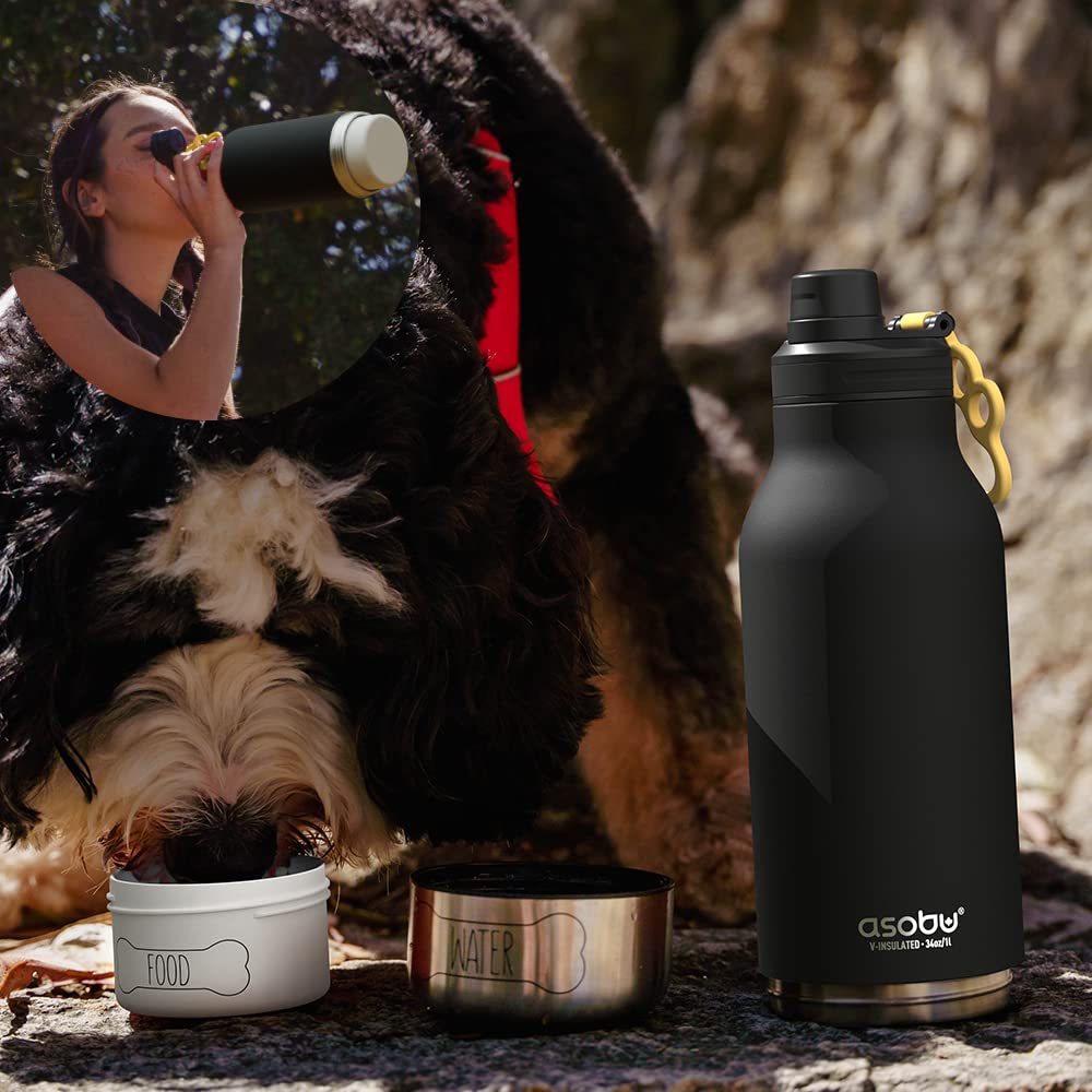 Asobu Dog Barky Bottle leak-proof design helps prevent spills during car rides and outdoor trips.
