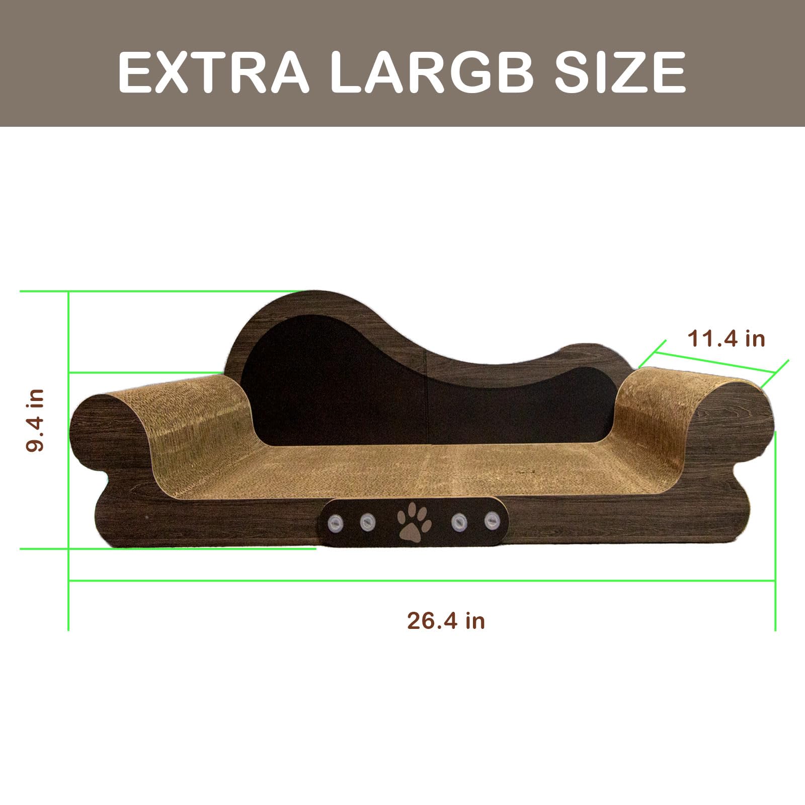 Asou cat scratcher couch protects furniture by offering scratching space