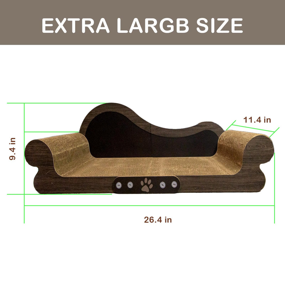 Asou cat scratcher couch protects furniture by offering scratching space