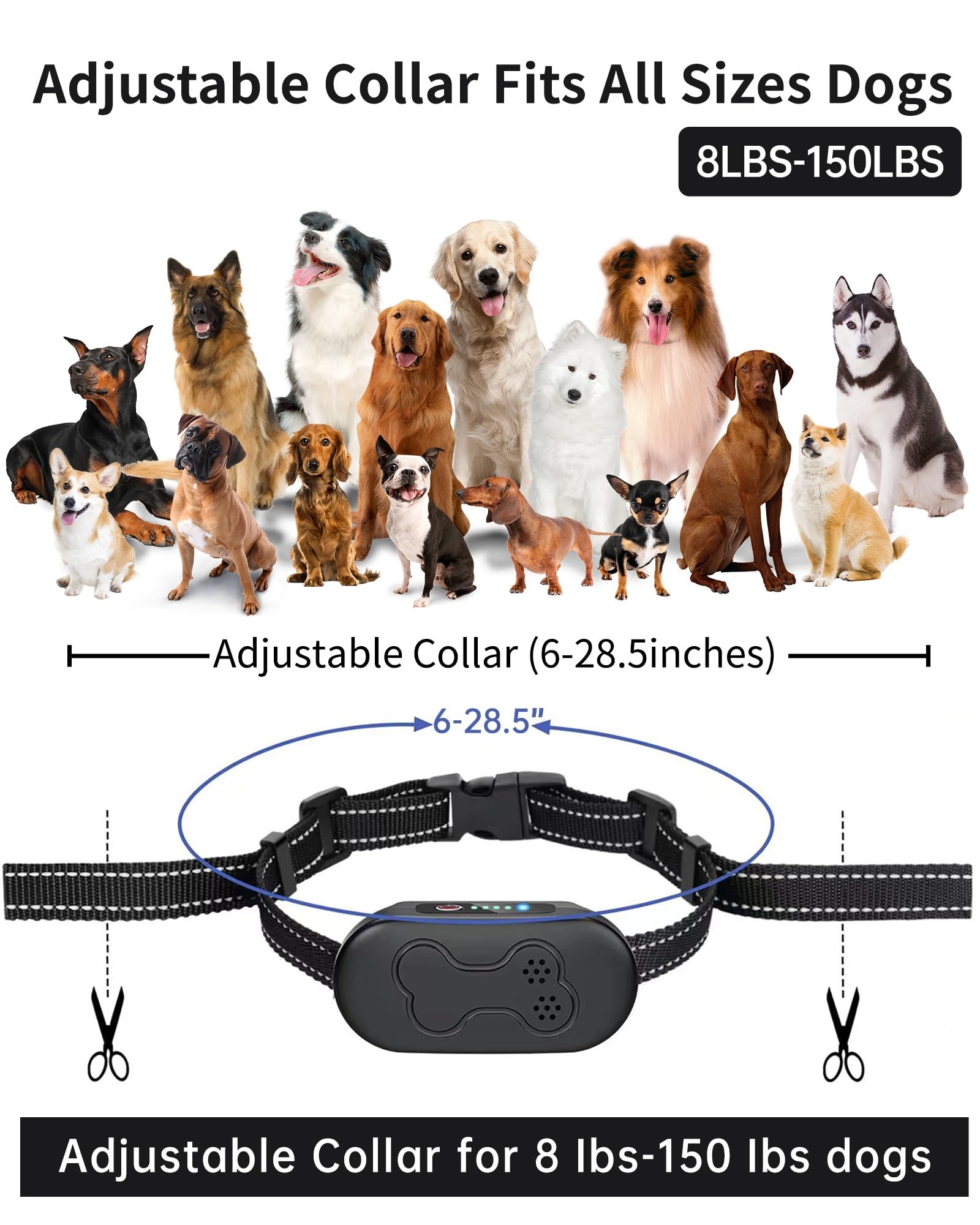 Asrcs dog collar 2000ft-range extends training reach for parks and trails.