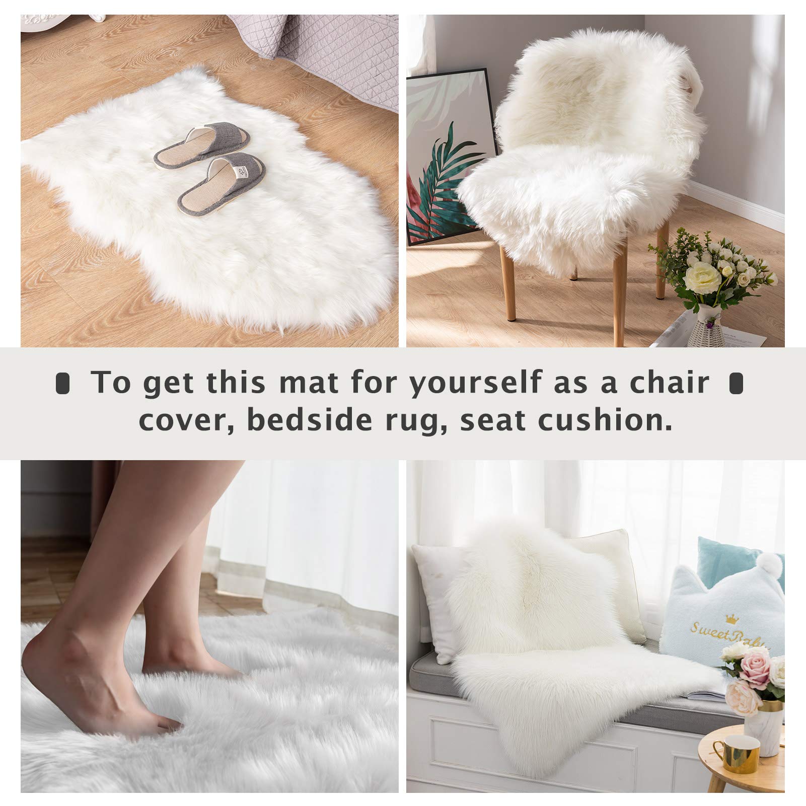 Asrug bedside soft rug creates warm accents for bedrooms.