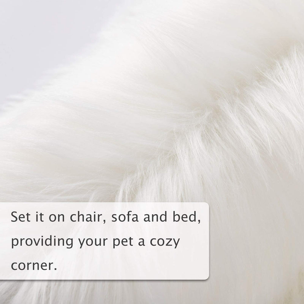 Asrug shag fur area rug enhances living spaces with plush texture.