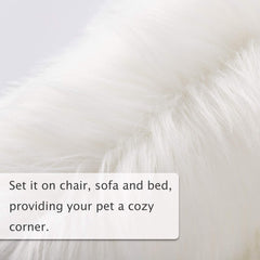 Asrug shag fur area rug enhances living spaces with plush texture.