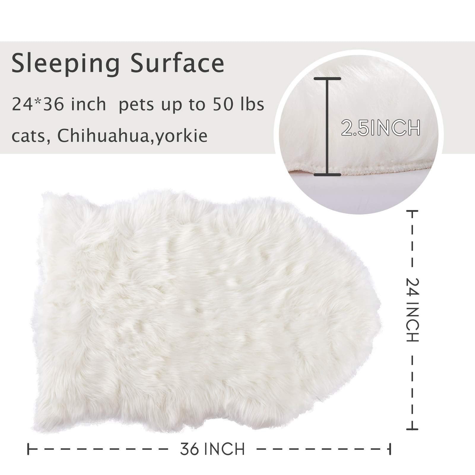 Asrug soft faux sheepskin chair cover adds luxury to seating.