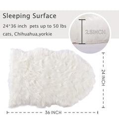 Asrug soft faux sheepskin chair cover adds luxury to seating.