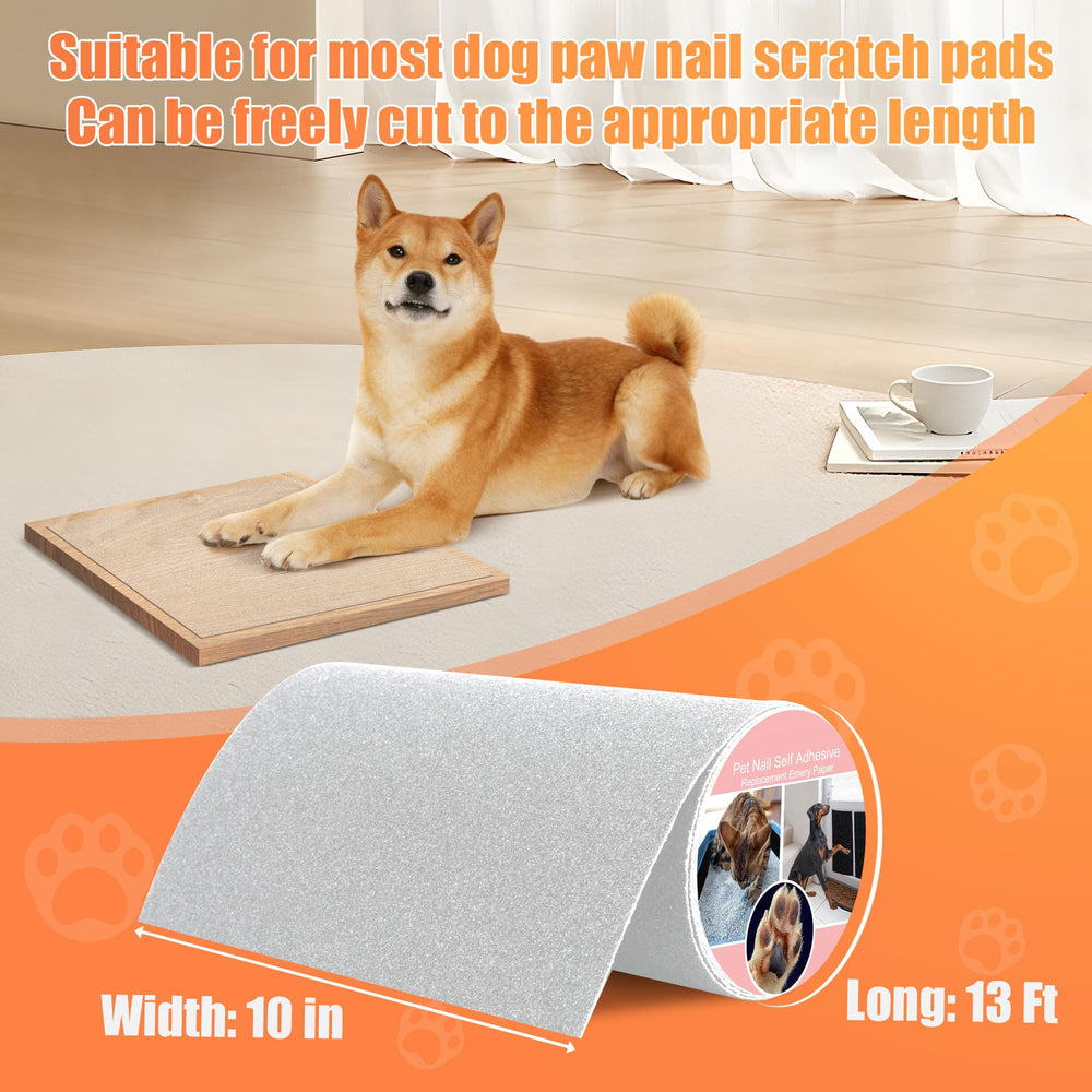 Astfys 80-mesh emery paper provides durable pet nail sanding.