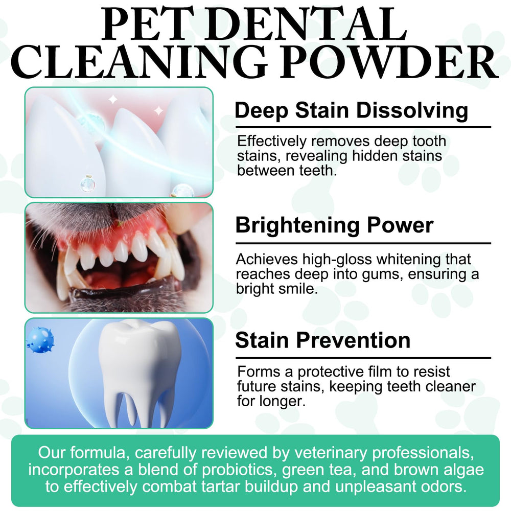 asusxcli canine dental powder being mixed with food for daily care