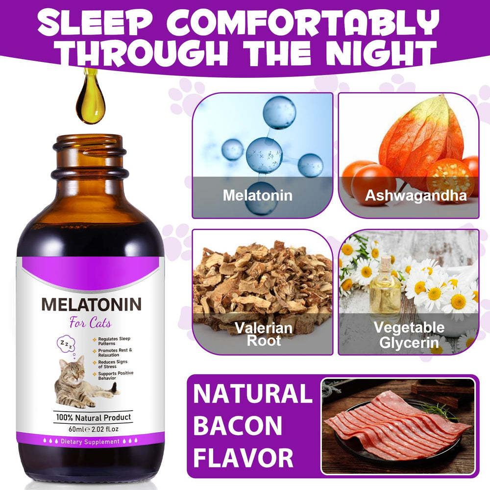 Asusxcli melatonin for cats packaging hero demonstrates travel-friendly calming option.