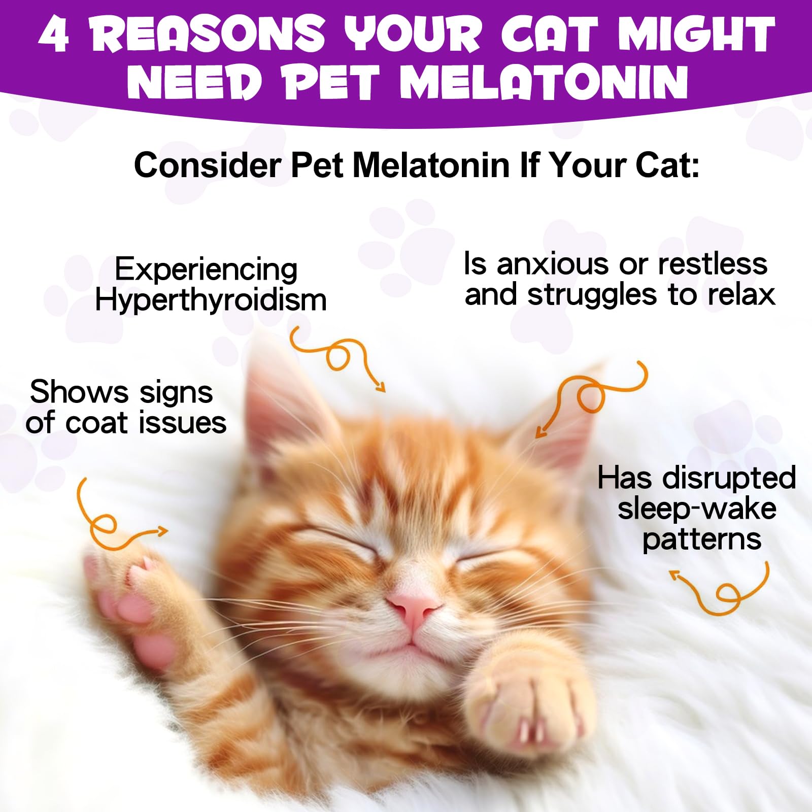 Asusxcli melatonin cats treats on dish imply gentle relief during grooming.