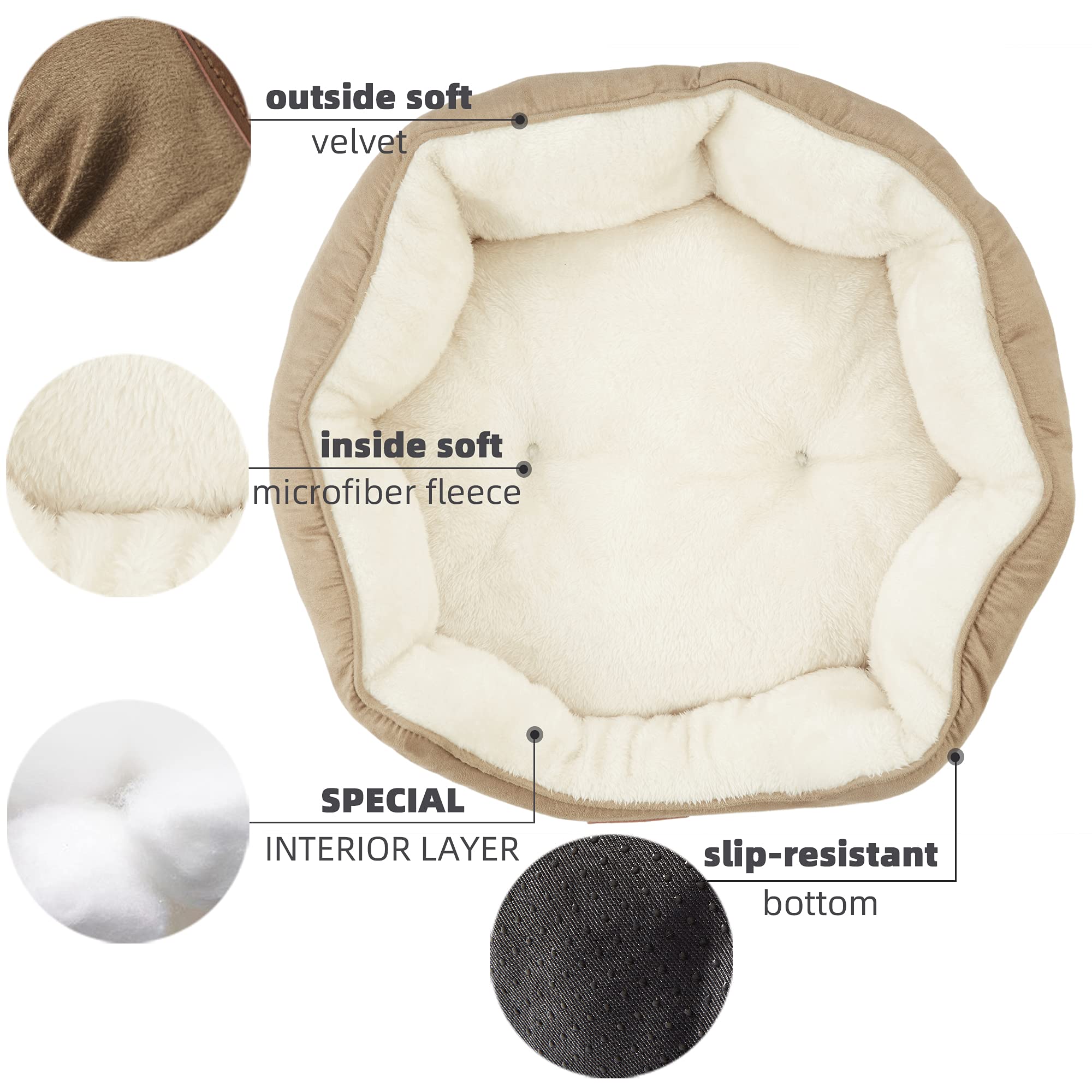 Asvin bed is machine washable for easy at-home care