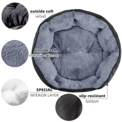 Asvin bed with water-resistant Oxford bottom protects floors