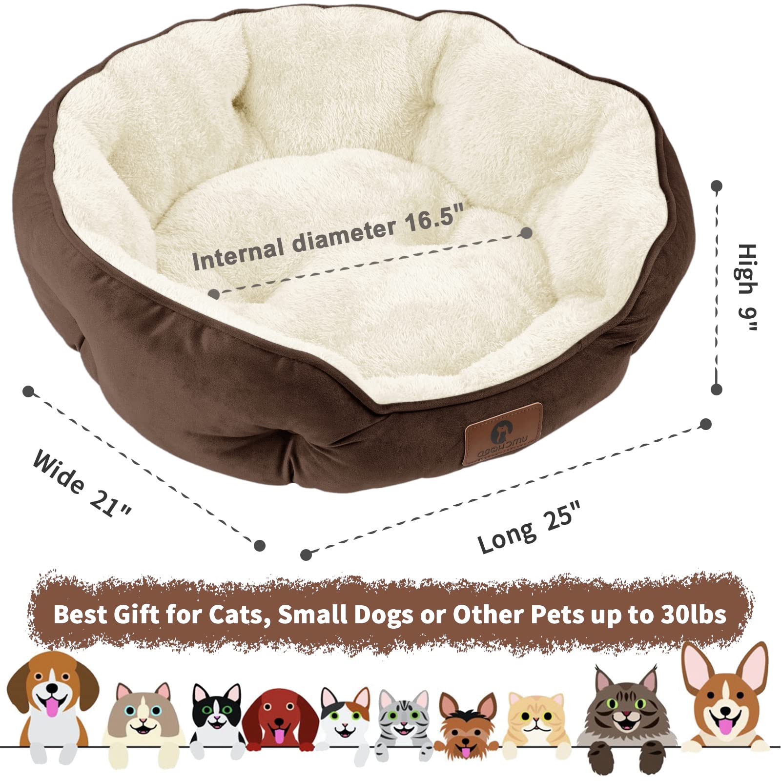 Asvin round-design bed provides secure head and neck support