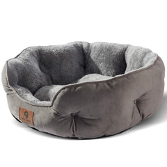 Asvin medium dog bed with soft sherpa fleece for cozy naps
