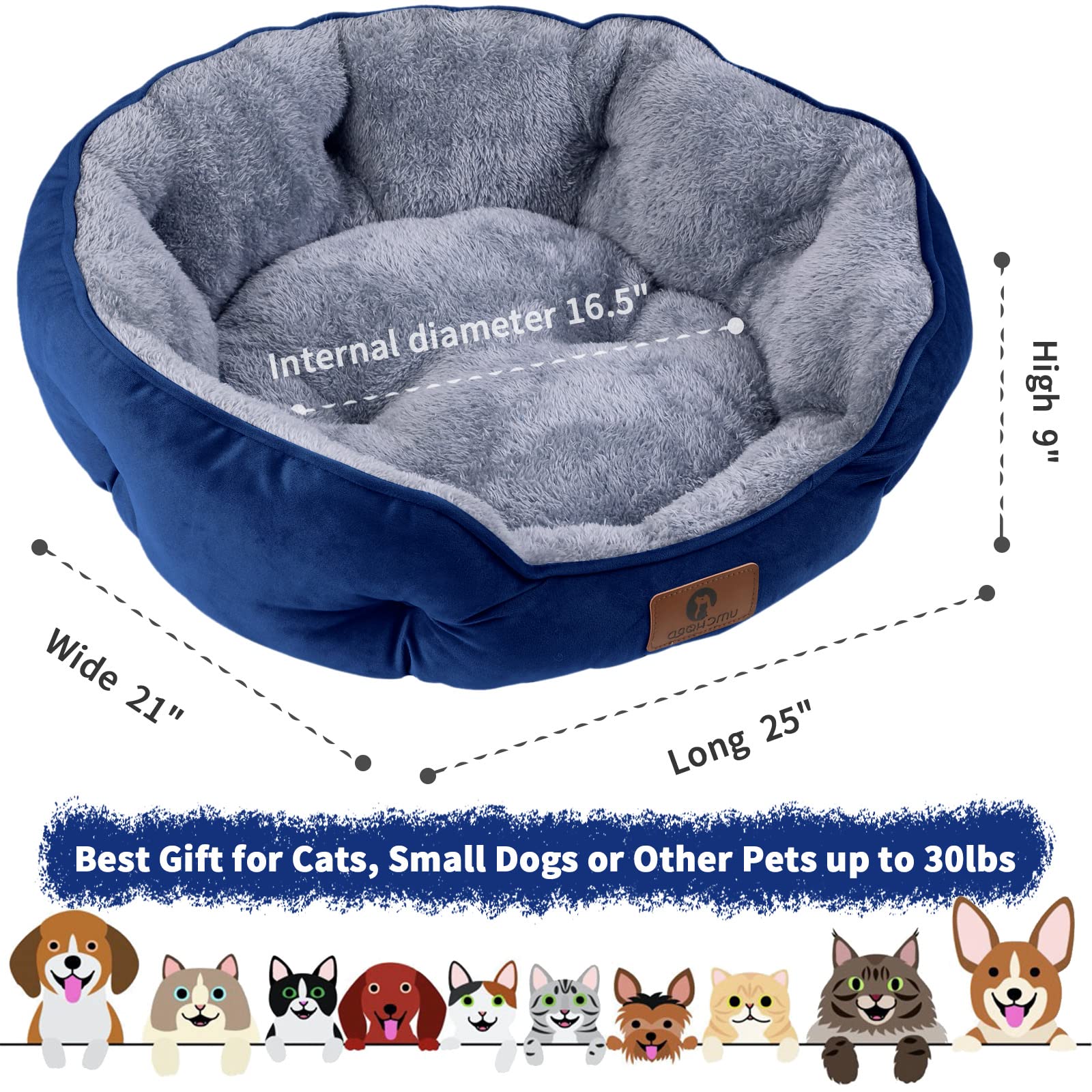 Asvin round design provides neck support for comfortable lounging
