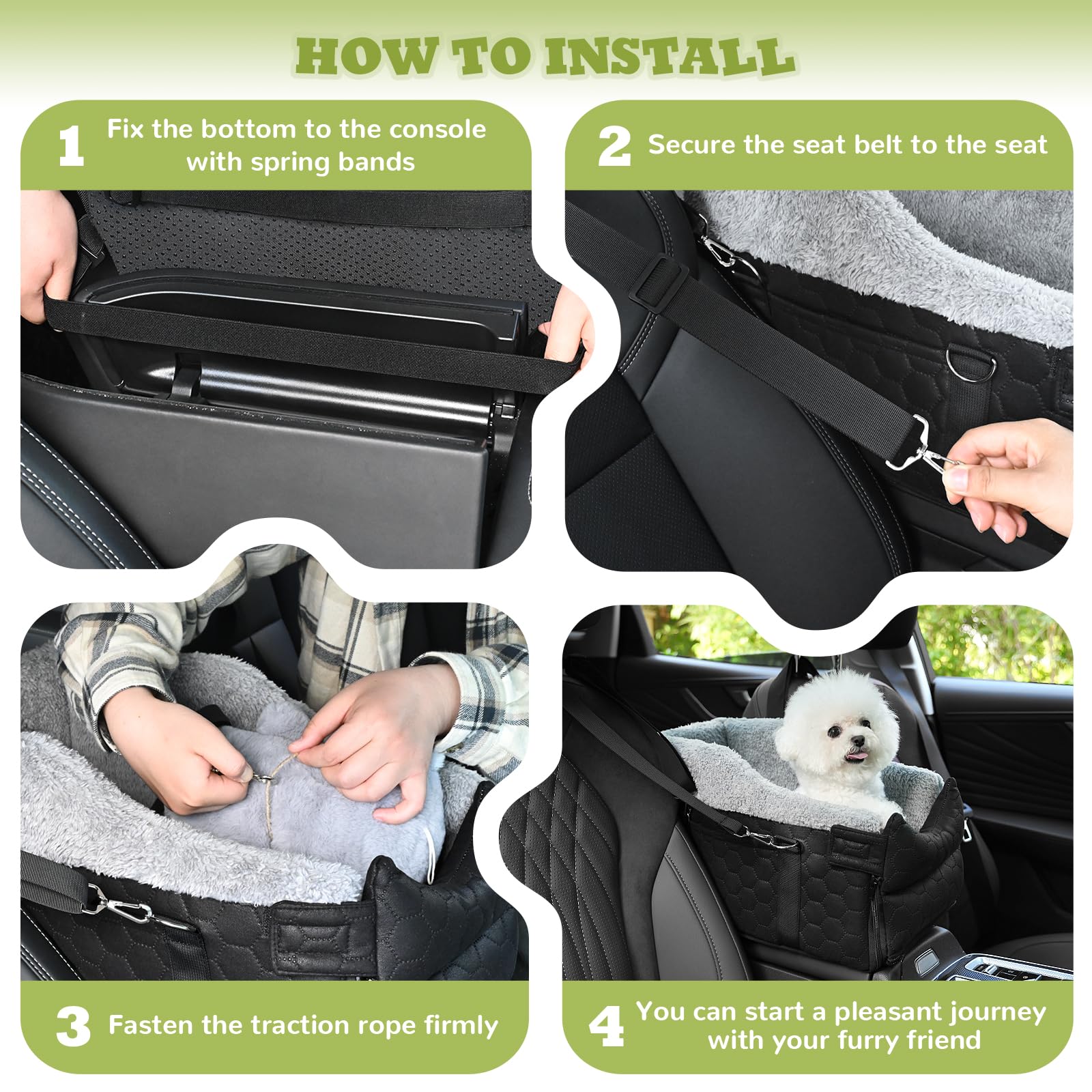 AtawLege bottom strap attachment shows snug fit to the center console.