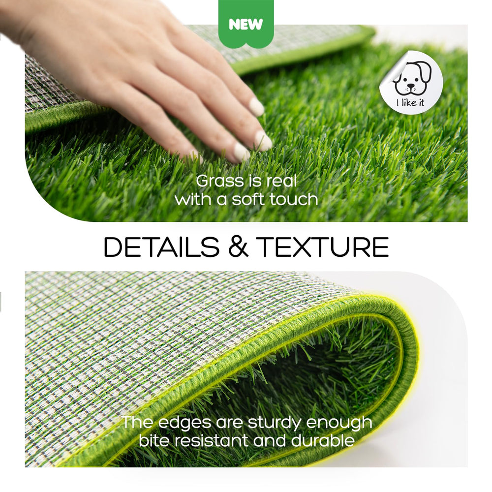 atboma dog grass pad odor-free fiber shows soft washable material for odor control