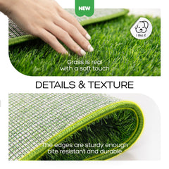 atboma dog grass pad odor-free fiber shows soft washable material for odor control