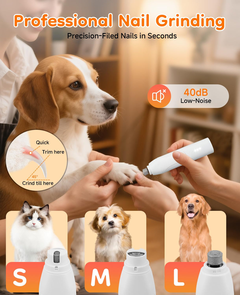 ATESON 14-in-1 grooming kit; three blades for paws, eyes, ears, and face.