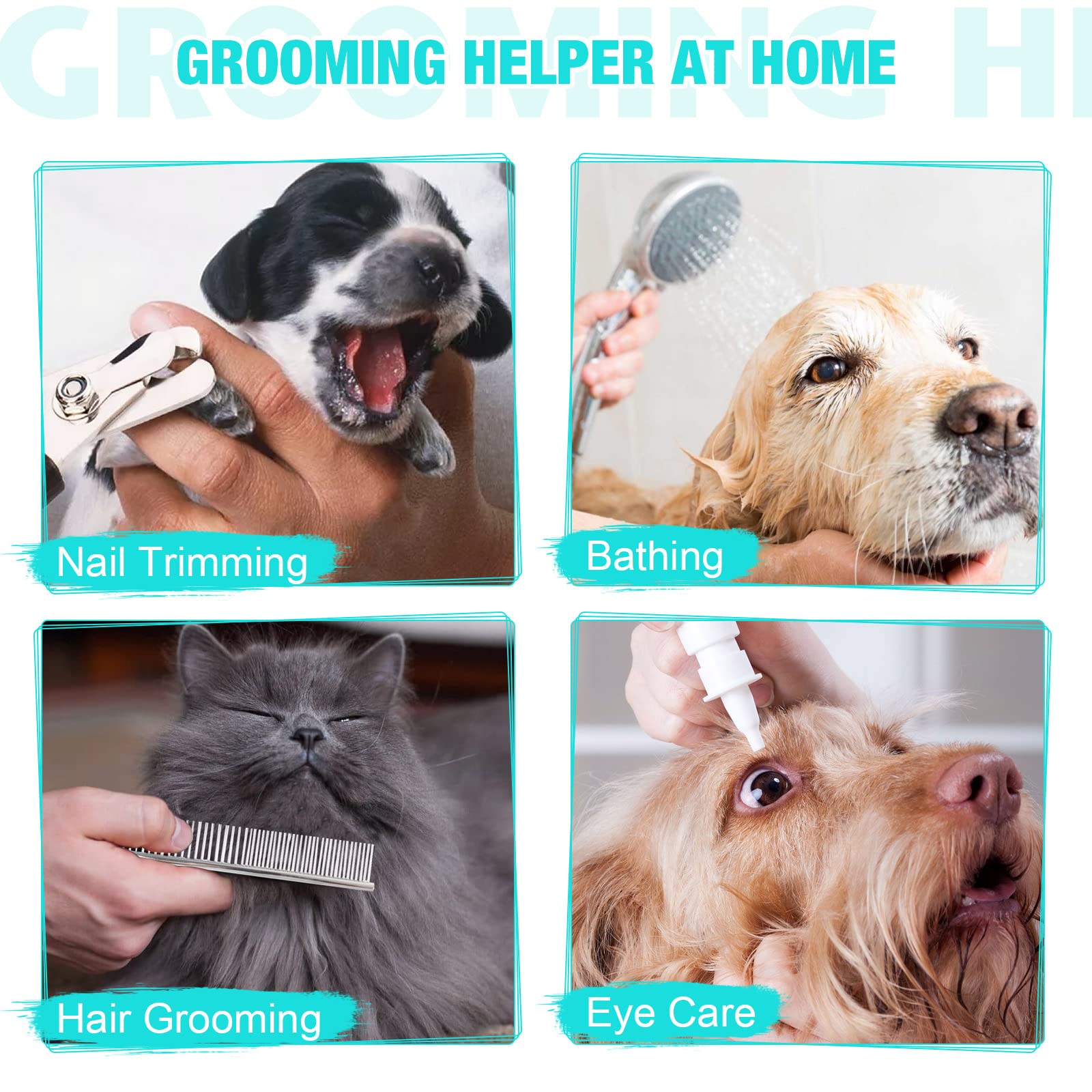 ATESON easy-clean fabric resists stains after grooming sessions.