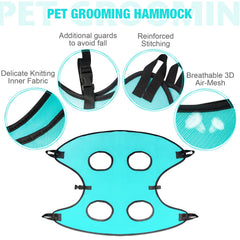ATESON small-dog size hammock supports under-30-lb pets safely.