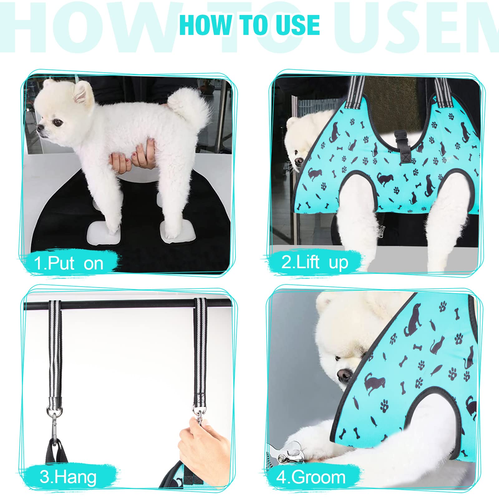 ATESON Easy-clean fabric stays tidy after grooming with minimal effort.
