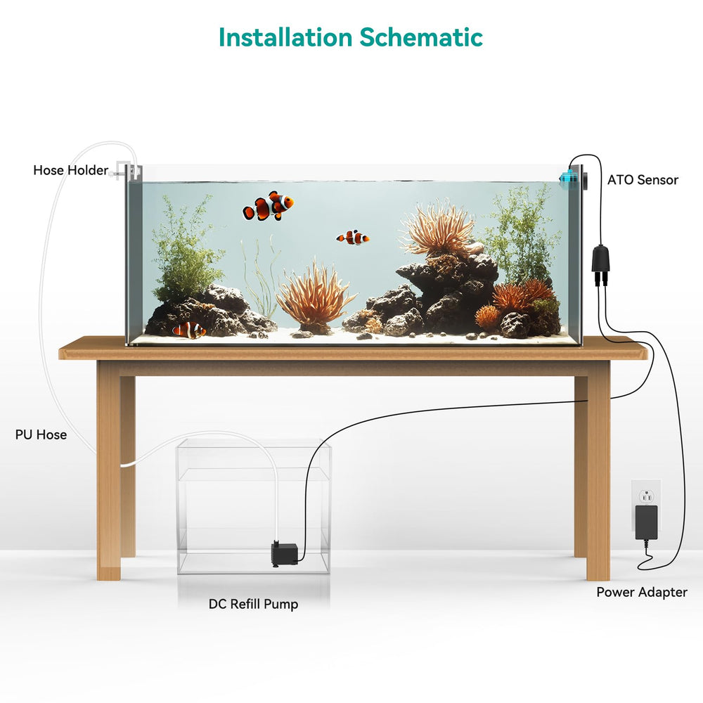 ATET ATO stabilized water parameters maintain salinity consistency for coral health