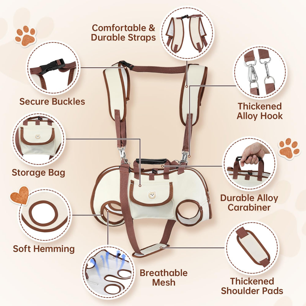 Atiansen padded interior protects pets during lifting and movement