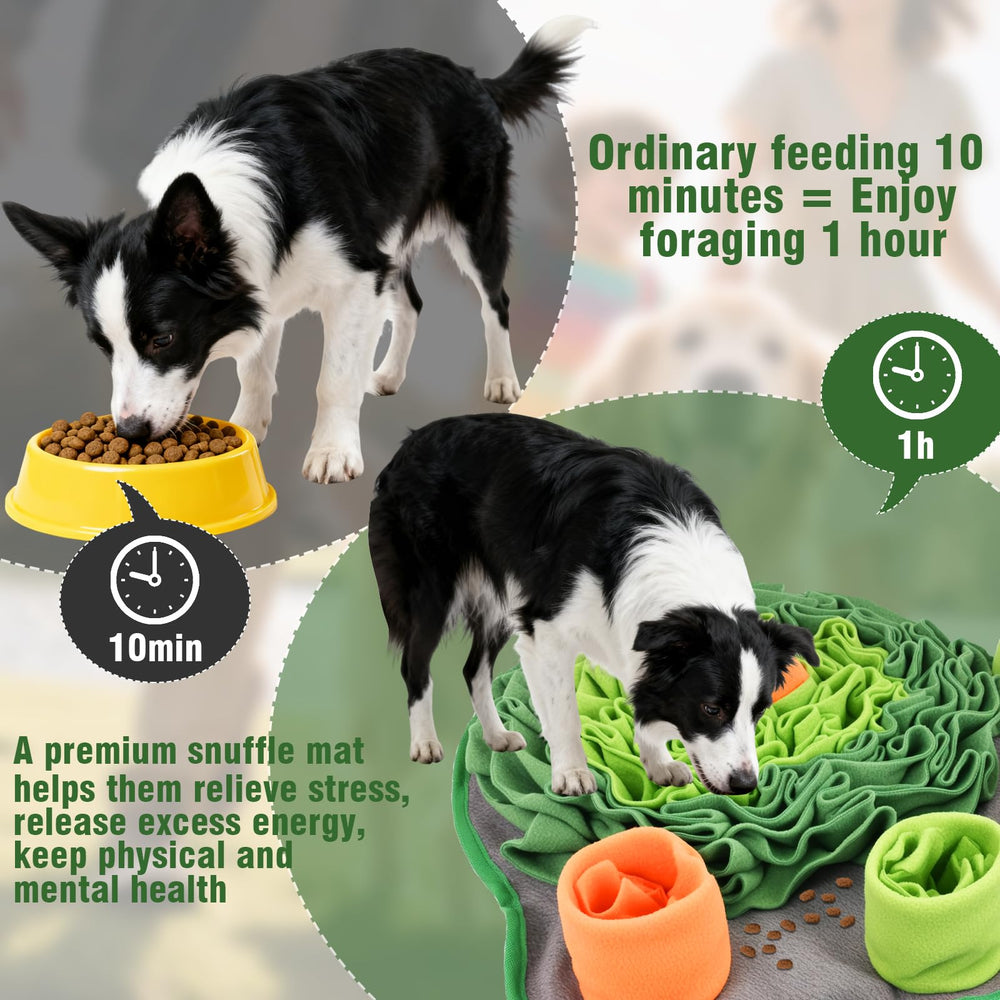 Atiansen Snuffle Mat foraging activity promotes sniffing focus and mental engagement