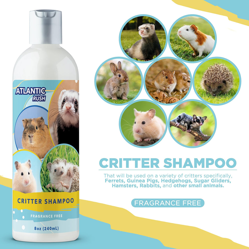 Atlantic Rush Critter Shampoo after bath soft coat result on pet fur