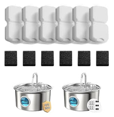 ATMZIQXR cat fountain filters pack 12 for fresher drinking water.